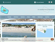 Tablet Screenshot of dueodde-camp.dk